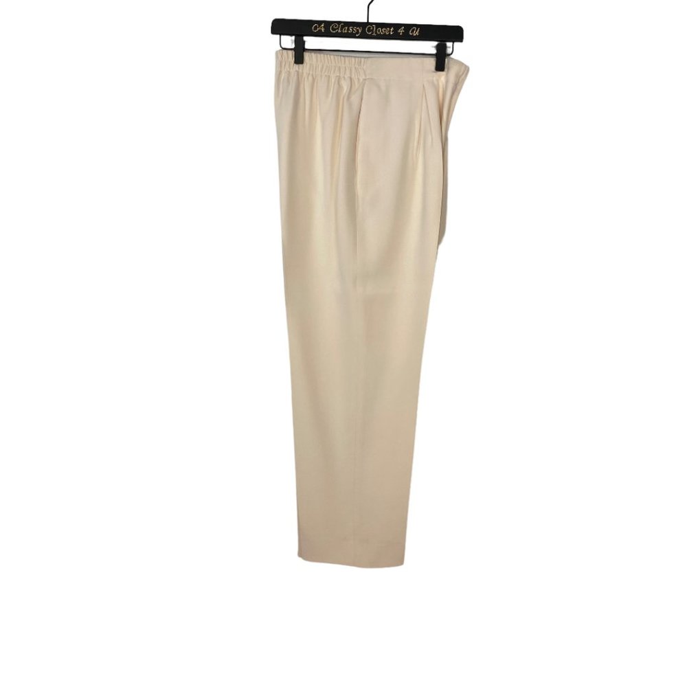 Dana Buchman Silk Cream Pants 10P